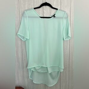 Valette Turquoise Chiffon Blouse